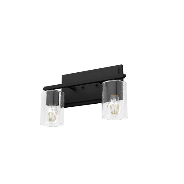 Hunter - 48028 - Two Light Vanity - Kerrison - Natural Black Iron