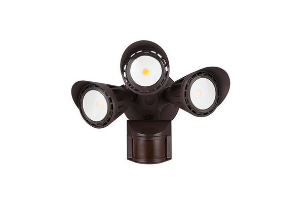 Westgate - SL-30W-30K-BZ-P - LED Security Lights With Pir Sensor - Bronze