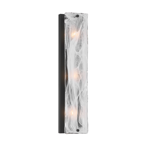 Minka-Lavery - 3633-899 - Three Light Vanity - Veil - Dark Matte Black