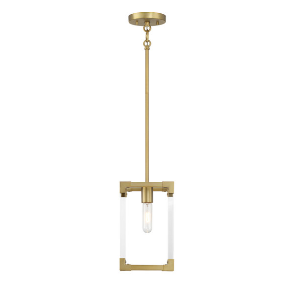 Minka-Lavery - 1456-695 - One Light Mini Pendant - Oro District - Soft Brass