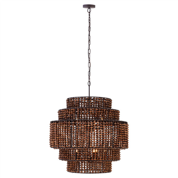 Minka-Lavery - 12959-860 - Nine Light Pendant - Beaudelle - Dark Bronze