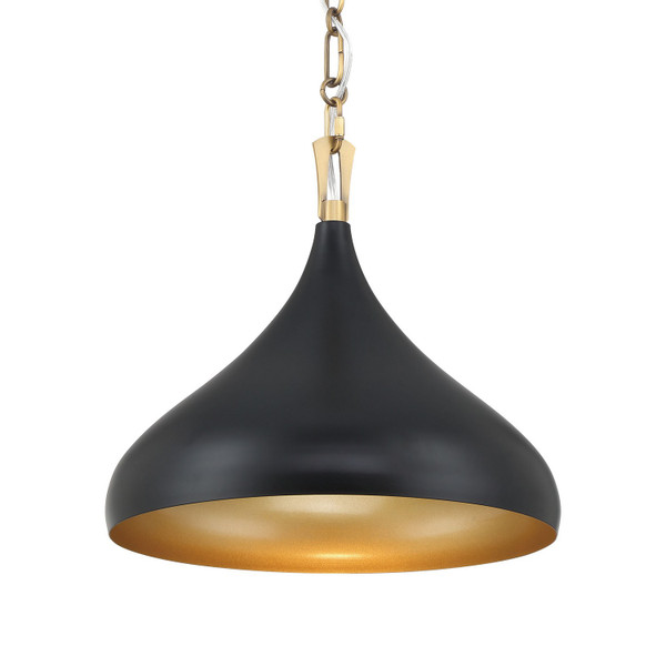 Minka-Lavery - 3931-876 - One Light Pendant - Cedar Lane - Dark Matte Black