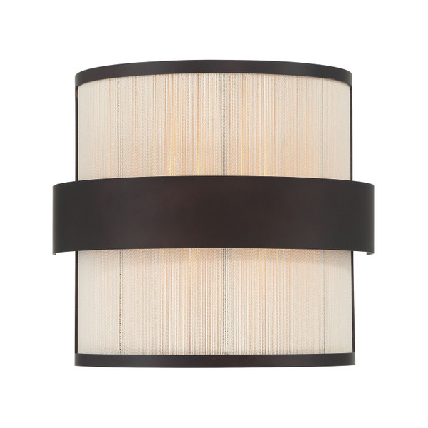 Minka-Lavery - 3682-886 - Two Light Wall Sconce - Harbor Wrap - Dark Bronze