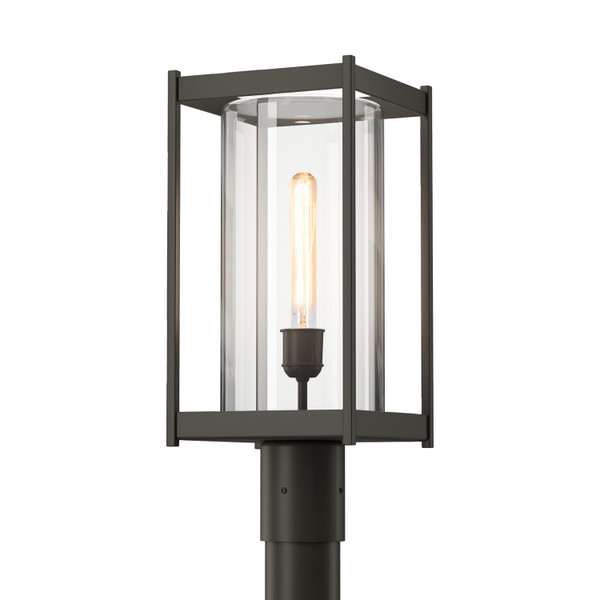 Hubbardton Forge - 342021-SKT-77-ZM0732 - One Light Outdoor Post Mount - Cela - Coastal Dark Smoke