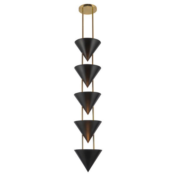 Alora - PD341548UB - Five Light Pendant - Versus - Urban Bronze