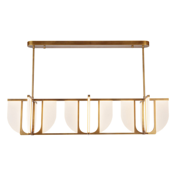 Alora - LP336359VB - LED Linear Pendant - Anders - Vintage Brass