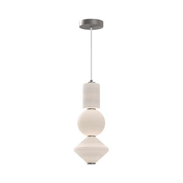 Alora - PD530341BNOP-UNV - LED Pendant - Bijou - Brushed Nickel/Opal Matte Glass