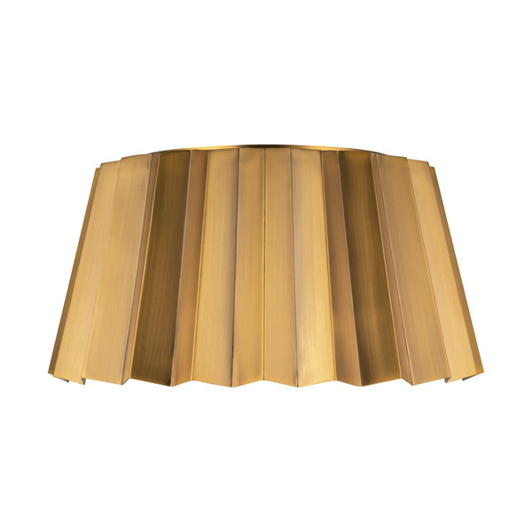 Alora - FM528514AG - Two Light Flush Mount - Plisse - Aged Gold