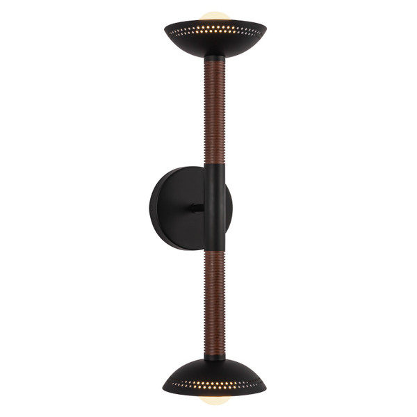 Alora - WV616223MBOP-UNV - LED Wall/Vanity - Arden - Matte Black/Opal Glass