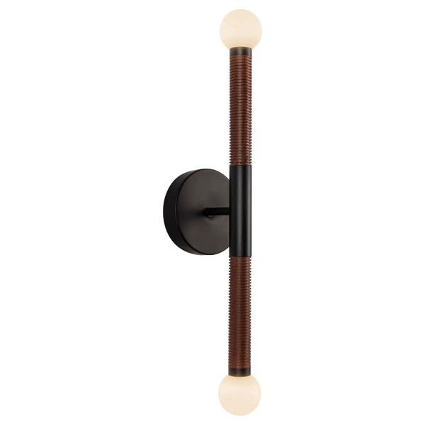 Alora - WV612223MBOP-UNV - LED Wall/Vanity - Arden - Matte Black/Opal Glass