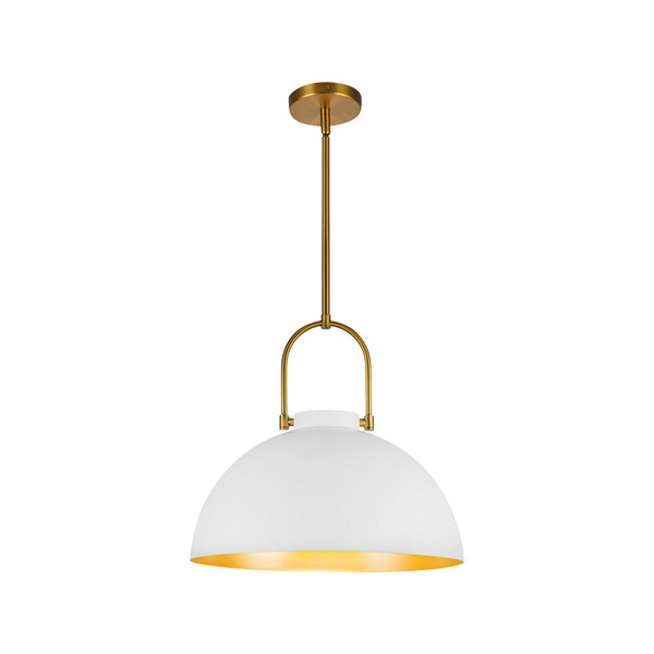 Alora - PD504016WH - One Light Pendant - Harper - White
