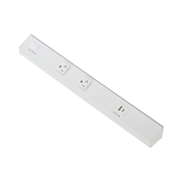 American Lighting - ATOM-120V-18-WH - Power Strip - Power Strip - White