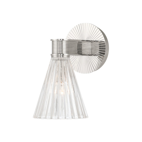 Crystorama - LOT-701-PN - One Light Wall Sconce - Lotus - Polished Nickel