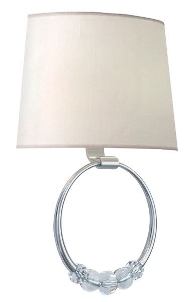 Crystorama - 8001-PN - Two Light Wall Sconce - Mirage - Polished Nickel