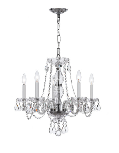 Crystorama - 5085-CH-CL-I - Five Light Chandelier - Traditional Crystal - Polished Chrome