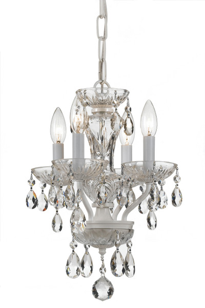 Crystorama - 5534-WW-CL-SAQ - Four Light Mini Chandelier - Welton - Wet White