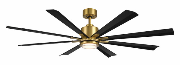 Modern Forms Fans - FR-W2403-65L-SB/MB - 65" Ceiling Fan - Size Matters - Soft Brass/Matte Black