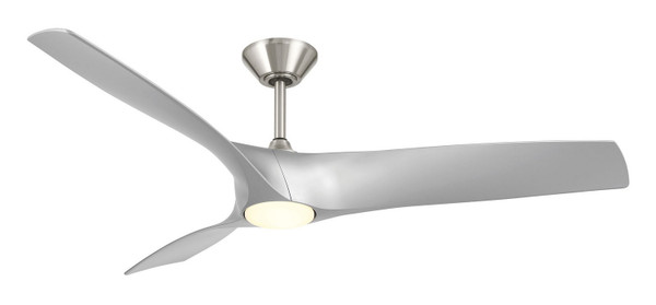 Modern Forms Fans - FR-W2006-62L-BN/SL - 62" Ceiling Fan - Zephyr - Brushed Nickel/Silver