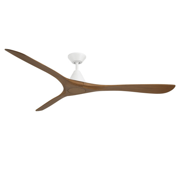 Modern Forms Fans - FR-D2504-72-MW/DK - 72" Ceiling Fan - Carve - Matte White/Distressed Koa