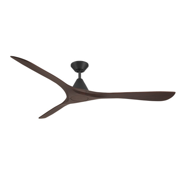 Modern Forms Fans - FR-D2504-72-MB/DW - 72" Ceiling Fan - Carve - Matte Black/Dark Walnut