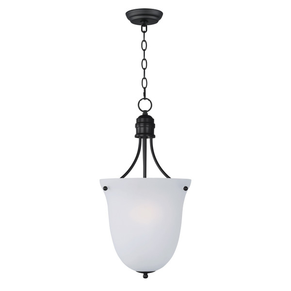 Maxim - 10048FTBK - Three Light Foyer Pendant - Logan - Black