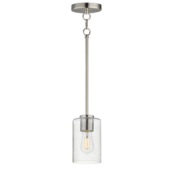 Maxim - 90461CDSN - One Light Pendant - Livingston - Satin Nickel