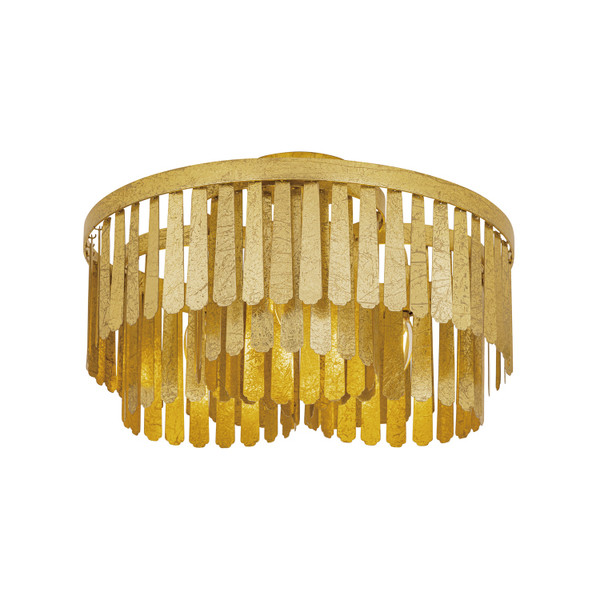 Maxim - 28760GL - Three Light Semi-Flush Mount - Regalia - Gold Leaf