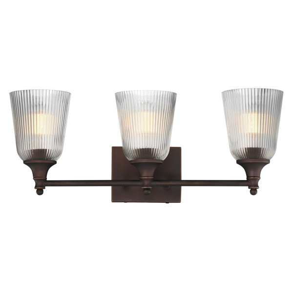 Maxim - 21543CRDBZ - Three Light Bath Vanity - Julip - Dark Bronze