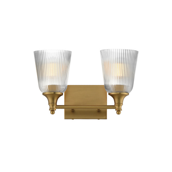 Maxim - 21542CRNAB - Two Light Bath Vanity - Julip - Natural Aged Brass