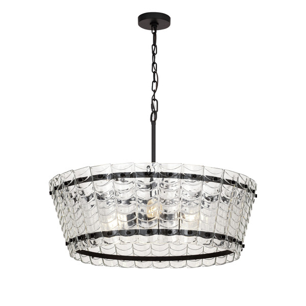 Maxim - 21874CLBZ - Four Light Chandelier - Ruche - Bronze