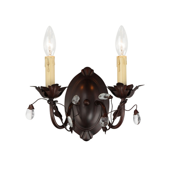 Maxim - 2857OI - Two Light Wall Sconce - Elegante - Oil Rubbed Bronze