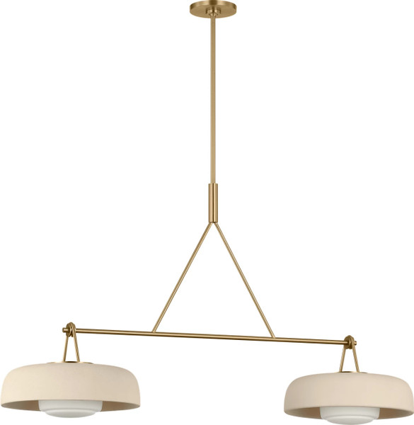 Visual Comfort Studio - SCRJLS171EBSISOEG - Two Light Linear Chandelier - Liora - Estate Brass