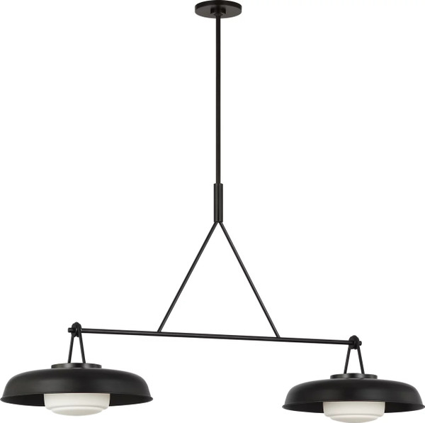 Visual Comfort Studio - SCRJLS171AIOEG - Two Light Linear Chandelier - Liora - Aged Iron