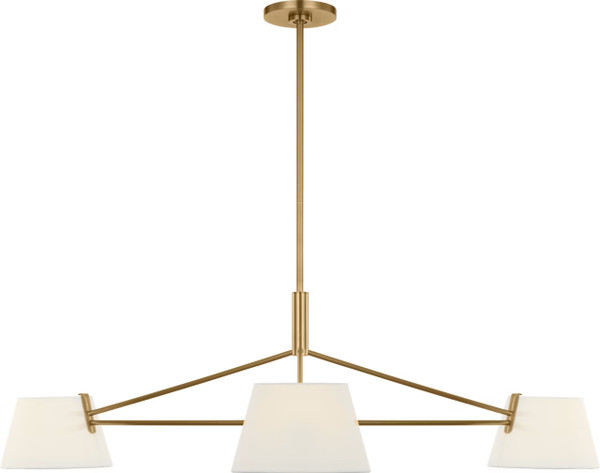 Visual Comfort Studio - SCRJCH198EBSWL - Three Light Chandelier - Hale - Estate Brass
