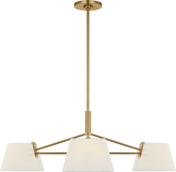 Visual Comfort Studio - SCRJCH194EBSWL - Three Light Chandelier - Hale - Estate Brass