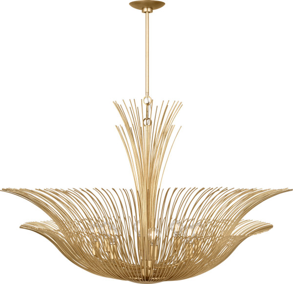 Visual Comfort Studio - LXC1218GD - Eight Light Chandelier - Dorelle - Gild | Gild