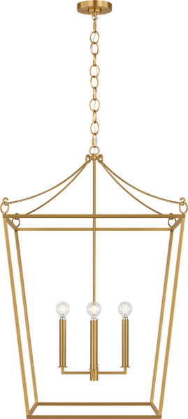 Visual Comfort Studio - KSC1204BBS - Four Light Lantern - Carlyle - Burnished Brass | Burnished Brass