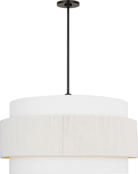 Visual Comfort Studio - EP1196AI - Six Light Hanging Shade - Belaro - Aged Iron | Aged Iron