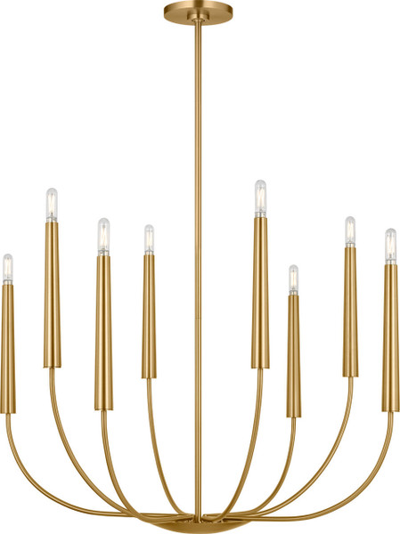 Visual Comfort Studio - EC1198BBS - Eight Light Chandelier - Lois - Burnished Brass | Burnished Brass