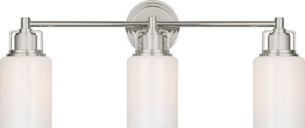 Visual Comfort Studio - CV1113PN - Three Light Bath - Ashford - Polished Nickel | Polished Nickel