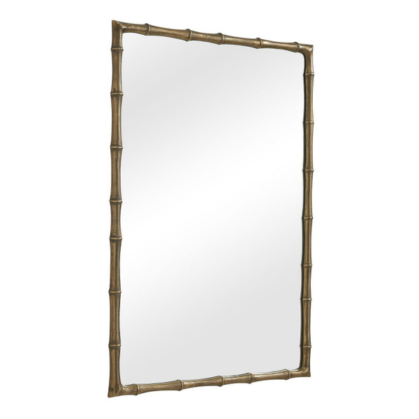 Uttermost - 08353 - Mirror - Brass Bamboo - Antique Brass
