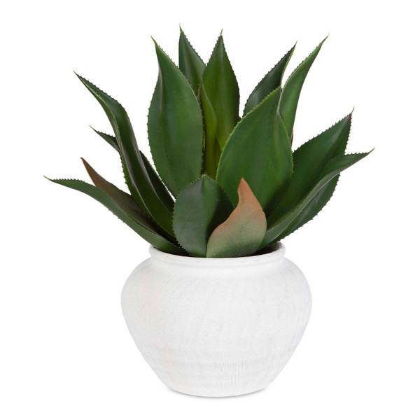 Uttermost - 60235 - Centerpiece With Vase - Tierra Agave - Organic Etched Texture