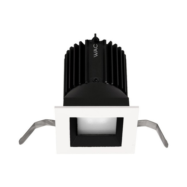 W.A.C. Lighting - R2SD1T-FTWB-BKWT - LED Regressed Downlight Trim - Volta - Black/White
