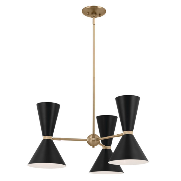 Kichler - 52565CPZBK - Six Light Chandelier - Phix - Champagne Bronze