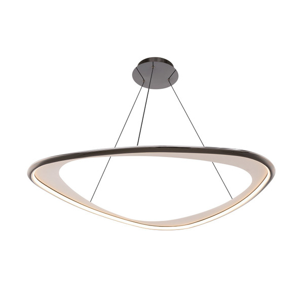 W.A.C. Lighting - PD-41442-40-BC - LED Pendant - Oyster - Black Chrome