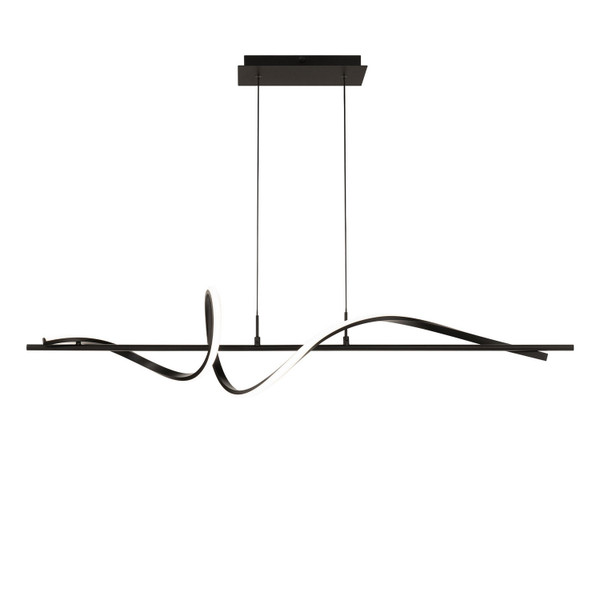 W.A.C. Lighting - PD-39443-35-BK - LED Linear Pendant - Corkscrew - Black