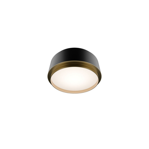 W.A.C. Lighting - FM-20509-27-BK/AB - LED Flush Mount - Salvo - Black/Aged Brass