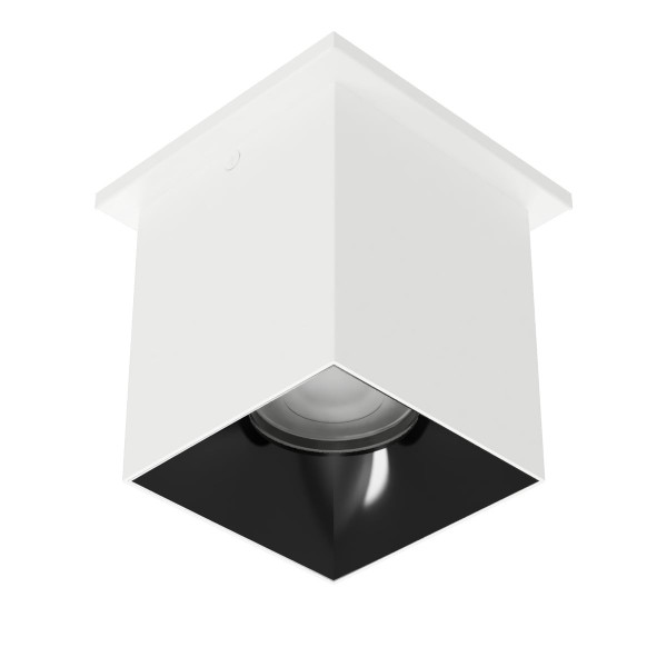 W.A.C. Lighting - C4ST-FCS-WTBK - LED Flush Mount - Zoron - White/Black