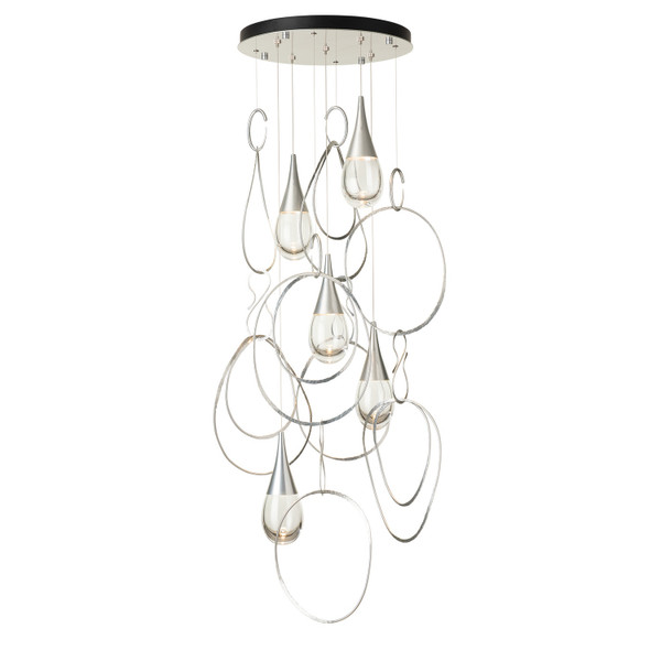 Hubbardton Forge - 131161-SKT-STND-85-ZM0873 - Lyric 5-Light Round Pendant - Lyric - Sterling