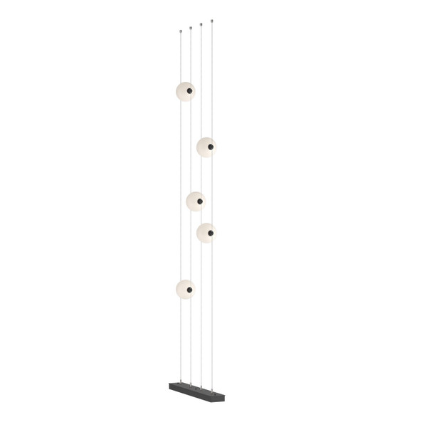 Hubbardton Forge - 289520-LED-STND-10-GG0668 - Abacus 5-Light Floor to Ceiling Plug-In LED Lamp - Abacus - Black